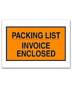 Office Depot Brand "Packing List/Invoice Enclosed" Envelopes, Full Face, 7in x 10in, Orange, Pack Of 1,000