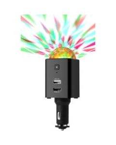 Technaxx Disco Mobile-Auto Charger TX-159 - 12 V DC, 24 V DC Input - 5 V DC/2.50 A, 9 V DC, 12 V DC Output - Black