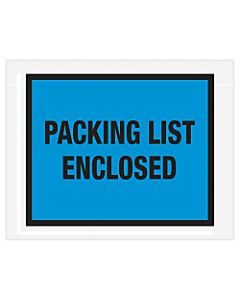 Office Depot Brand "Packing List Enclosed" Envelopes, Full Face 7in x 5 1/2in, Blue, Pack Of 1,000