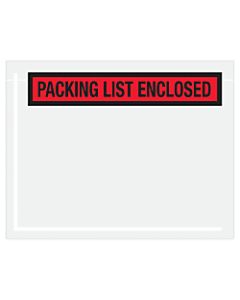 Office Depot Brand "Packing List Enclosed" Envelopes, Panel Face, 7in x 5 1/2in, Red, Pack Of 1,000