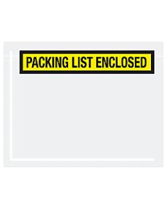 Office Depot Brand "Packing List Enclsoed" Envelopes, Panel Face, 7in x 5 1/2in, Yellow, Pack Of 1,000