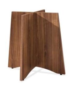 Lorell Laminate Conference Table Base, For Round Table Tops, Walnut