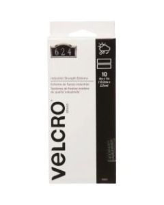 VELCRO Brand Extreme Self Stick Fastener Strips, 1in x 4in, Gray, Box Of 10 Strips