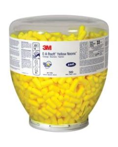 E-A-R Classic Earplugs, Soft Foam, Neon Yellow, 500 Pairs