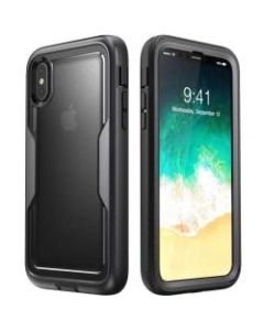 i-Blason Magma iPhone X Case - For Apple iPhone X Smartphone - Black - Polycarbonate, Thermoplastic Polyurethane (TPU)