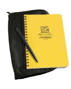 Rite in the Rain All-Weather Spiral Notebooks, Kit, Side, 64 Pages (32 Sheets), Black, Pack Of 5 Notebooks