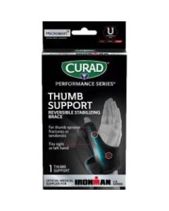 CURAD Performance Series Reversible Thumb Support, Universal, Black