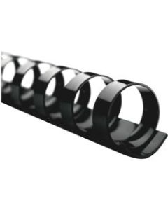 GBC CombBind 19-Ring Binding Spines, 3/4in Capacity (150 Sheets), Black, Box Of 100