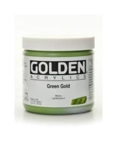 Golden Heavy Body Acrylic Paint, 16 Oz, Green Gold