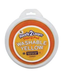 Ready 2 Learn Jumbo Washable Stamp Pad, Yellow, Pack of 6