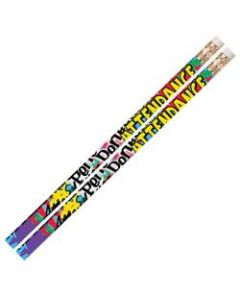 Musgrave Pencil Co. Motivational Pencils, 2.11 mm, #2 Lead, Perfect Attendance, Multicolor, Pack Of 144