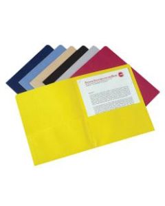 Twin Pocket Portfolios, 30% Recycled, Dark Blue, Box Of 25 (AbilityOne 7510-00-584-2489)