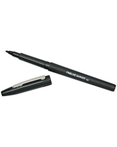 Fine Point Markers, Black, Box Of 12 (AbilityOne 7520-00-904-1265)