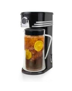 Nostalgia Electrics Ice Brew 12-Cup Tea And Coffee Maker, Black