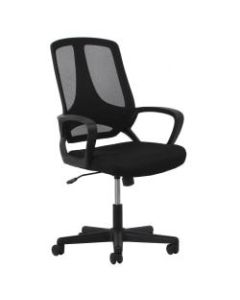 OFM Essentials Mesh High-Back Task Chair, Black/Silver