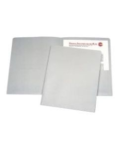Twin Pocket Portfolios, 30% Recycled, Gray, Box Of 25 (AbilityOne 7510-00-584-2491)