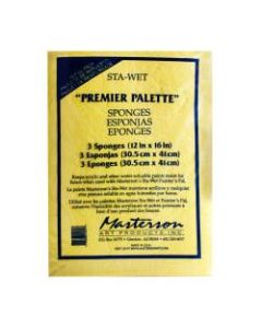 Masterson Premier Acrylic Paper And Sponge Refills, 12in x 16in, Pack Of 2 Sets