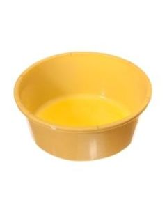 Medline Round Plastic Washbasins, 5 Qt, Gold, Pack Of 50