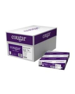 Cougar Digital Printing Paper, Letter Size (8 1/2in x 11in), 98 (U.S.) Brightness, 70 Lb Text (104 gsm), FSC Certified, 500 Sheets Per Ream, Case Of 8 Reams