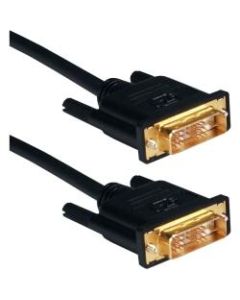QVS DVI Video Cable - 3.28 ft DVI Video Cable for Projector, Receiver, Switch, Video Device, Home Theater System, HDTV - First End: 1 x DVI-D (Single-Link) Male Digital Video - Second End: 1 x DVI-D (Single-Link) Male Digital Video