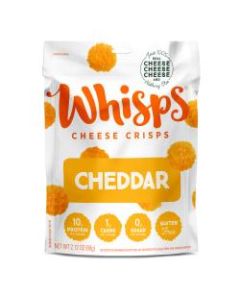 Whisps Cheese Crisps, Cheddar, 2.12 Oz, Pack Of 12 Bags