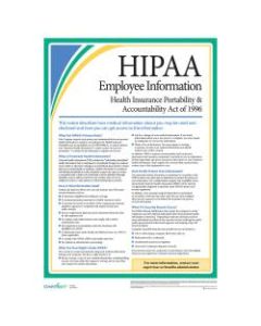 ComplyRight HIPAA Employee Poster