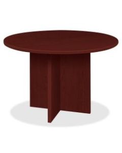 Lorell Prominence 2.0 Round Conference Table, 42inW, Mahogany