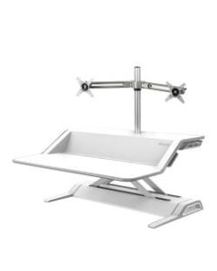 Fellowes Lotus Sit-Stand Workstation With Dual Arm Kit, White
