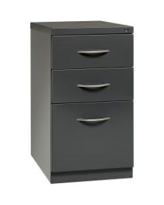 Lorell 22-7/8inD Vertical 3-Drawer Premium Mobile File Cabinet, Metal, Charcoal