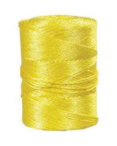 Office Depot Brand Twisted Polypropylene Rope, 1,150 Lb, 1/4in x 600ft, Yellow