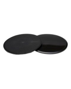 Mind Reader Fitness Glider Discs, Black, Set Of 2 Discs