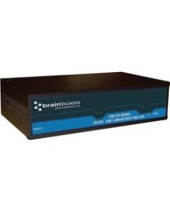 Brainboxes 8 Port RS422/485 USB to Serial Multi Drop Hub - External - USB Type B - PC, Linux, Mac - 8 x Number of Serial Ports External - TAA Compliant