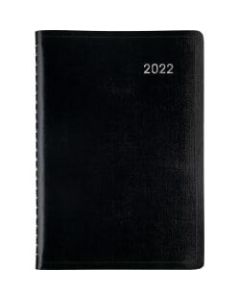 Office Depot Brand Daily Planner, 5in x 8in, Black, January To December 2022, OD000100
