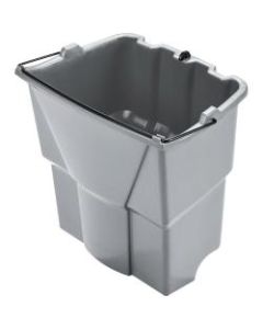 Rubbermaid Commercial WaveBrake 18qt Dirty Water Bucket - 18 quart - 14in x 9.8in - Plastic - Gray - 1 Each