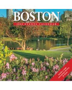 Willow Creek Press Scenic Monthly Wall Calendar, 12in x 12in, Boston, January To December 2022