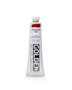 Golden Heavy Body Acrylic Paint, 2 Oz, Pyrrole Red Dark