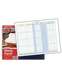 Adams Weekly Payroll Book, 8 1/2in x 11in, Blue