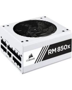 Corsair RMx White Series RM850x - 850 Watt 80 PLUS Gold Certified Fully Modular PSU - Internal - 120 V AC, 230 V AC Input - 12 V DC @ 70.8 A, 3.3 V DC @ 25 A, 5 V DC @ 25 A, 5 V DC @ 3 A, 12 V DC @ 800 mA Output - 850 W - 1 +12V Rails - 1 Fan(s)
