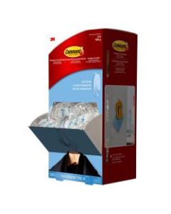 3M Command Removable Plastic Cabinet Hooks, 2-1/2inH x 1inW x 1/2inD, Clear, Set Of 50 Hooks