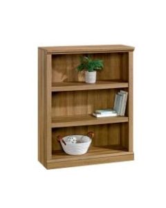 Realspace Premium 44inH 3-Shelf Bookcase, Golden Oak