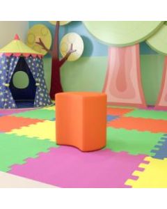 Flash Furniture Soft Seating Collaborative Moon Chair, Orange