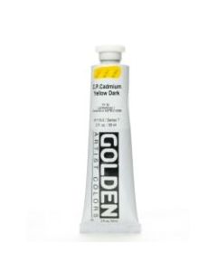 Golden Heavy Body Acrylic Paint, 2 Oz, Cadmium Yellow Dark (CP)