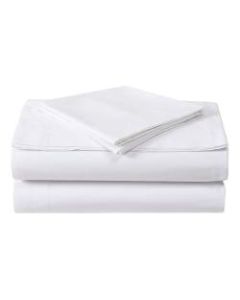 1888 Mills Dependability Twin XL Fitted Sheets, 39in x 80in x 9in, White, Set Of 24 Sheets