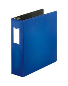 Business Source 3-Ring Binder, 3in D-Rings, Blue
