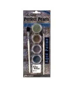 Ranger Perfect Pearls Complete Embellishing Pigment Kit, Aged Patina