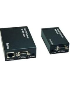 Bytecc Video Extender/Splitter - 1 Input Device - 984.25 ft Range - 1 x Network (RJ-45) - 1 x VGA In - 1 x VGA Out - WUXGA - 1920 x 1200 - Twisted Pair - Category 6