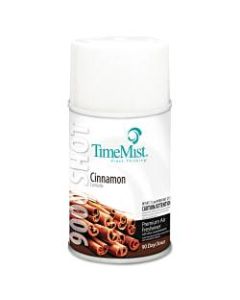 TimeMist 9000 Shot Metered Air Freshener Refills, Cinnamon Scent, 7.5 Oz, Pack Of 4 Refills