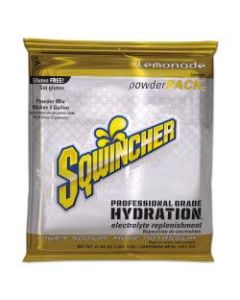 Sqwincher Powder Packs, Lemonade, 47.66 Oz, Case Of 16
