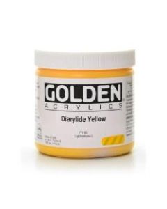 Golden Heavy Body Acrylic Paint, 16 Oz, Diarylide Yellow