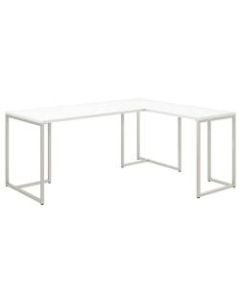 kathy ireland Office by Bush Business Furniture Method 72inW L Shaped Desk with 30inW Return, White, Standard Delivery